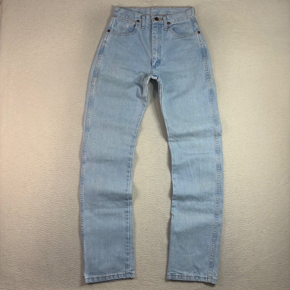 Wrangler 14MWZ Cowboy Cut Jeans Women 5x34 Blue Light Wash Western Cowgirl